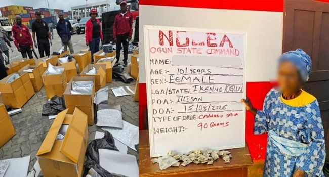 NDLEA Arrests 101-Year-Old Woman, Finds Cocaine in Fufu
